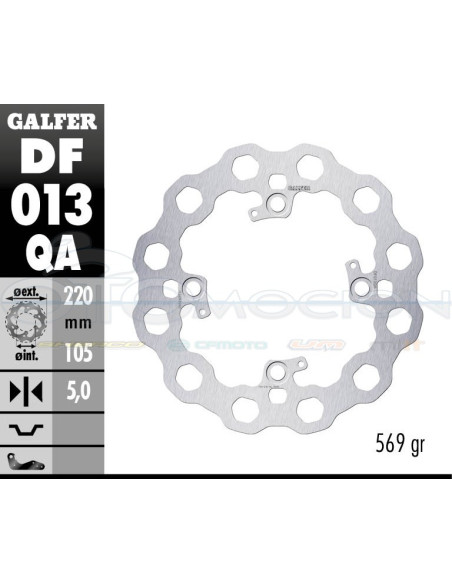 DISC CUBIQ FIXED 220X5MM HONDA CBR 600 RR - CBR 1000 RR (REAR)