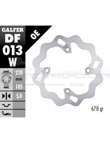 DISC WAVE FIXED 220X5MM HONDA CBR 600(01)