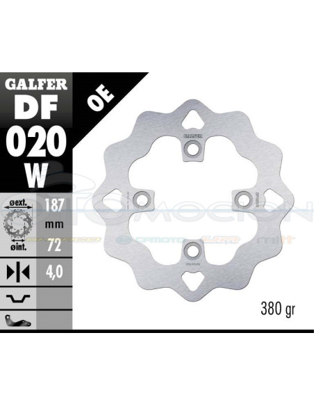 DISC WAVE FIXED 187X4MM HONDA CN 125-250 (FRONT)