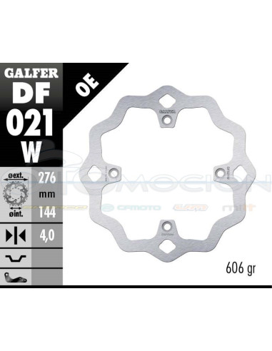 DISC WAVE FIXED 276X4MM HONDA AFRICA TWIN 750 (FRONT)