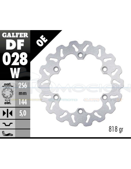 DISC WAVE FIXED 256X5MM HONDA WING 400