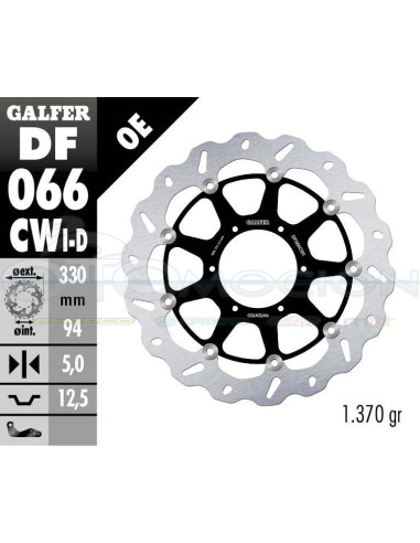 DISC WAVE FLOATING COMPLETE LEFT (C  ALU ) 330X5MM HONDA CBR 900 RR (00-03)