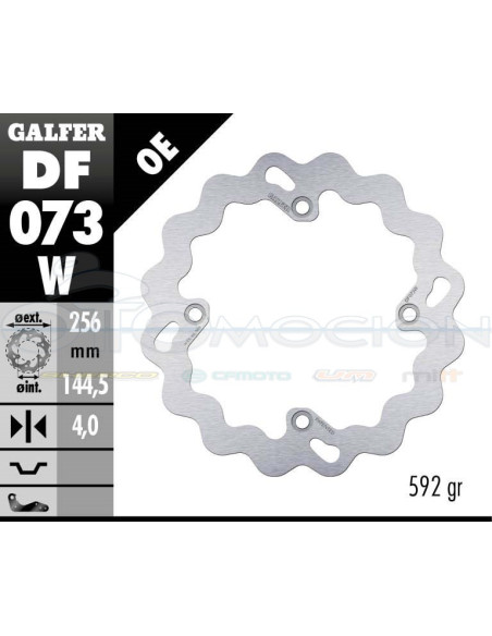 DISC WAVE FIXED 256X4MM HONDA XLV 600 (97)