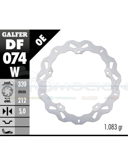 DISC WAVE FIXED 320X5MM HONDA NC700 S-X-INTEGRA