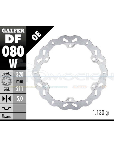 DISC WAVE FIXED 320X5MM HONDA CBR500R - CB500S-X - CBR650F - CB650F