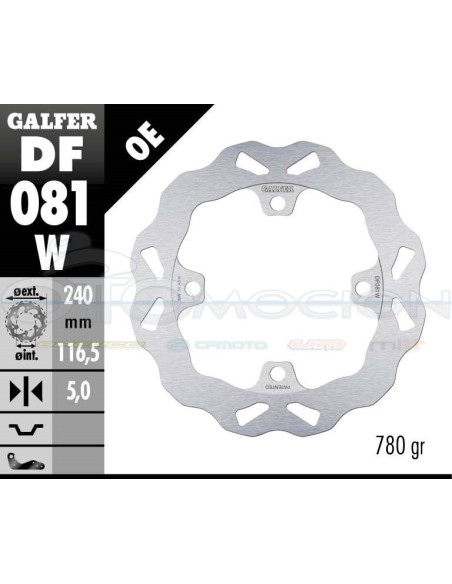 DISC WAVE FIXED 240X5MM HONDA CBR500R - CB500S-X - CBR650F - CB650F