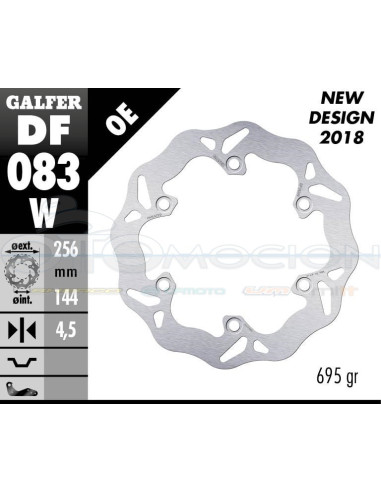 DISC WAVE FIXED 256X4,5MM HONDA SH SCOOPY 300 (FRONT