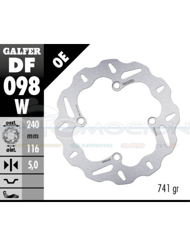 DISC WAVE FIXED 240X5MM HONDA X-ADV 750 REAR (2017-)