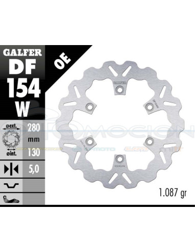 DISC WAVE FIXED 280X5MM KAWA GPZ 900 R (FRONT)