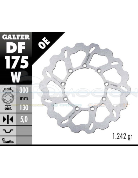 DISC WAVE FIXED 300X5MM KAWA KLE 500 (92) (FRONT)