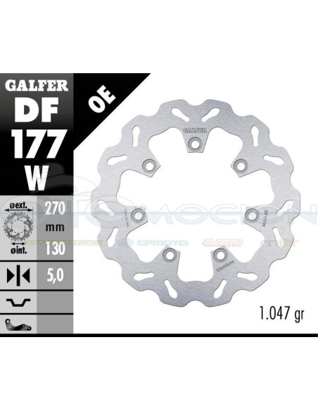 DISC WAVE FIXED 267X5MM KAWASAKI POLICE (REAR)