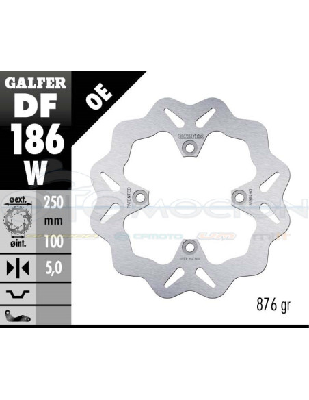 DISC WAVE FIXED 250X5MM KAWA ZZR 1100 D