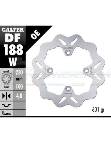 DISC WAVE FIXED 230X4MM KAWASAKI ZEPHYR 750 (REAR)