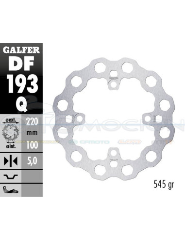 DISC CUBIQ FIXED 220X5MM KAWASAKI ZX-6R (REAR)