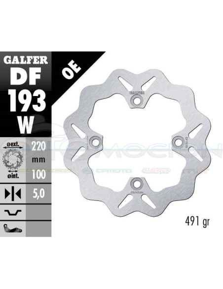 DISC WAVE FIXED 220X4MM KAWASAKI ZX