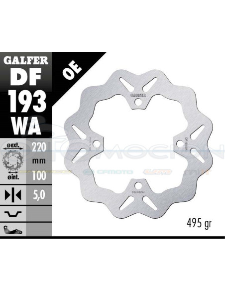 DISC WAVE FIXED WITHOUT MILLING 220X5MM KAWASAXI ZX (2012)