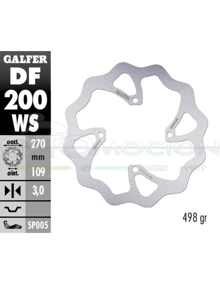 DISC WAVE FIXED OVERSIZE 270X3MM KAWASAKI KX (FRONT)