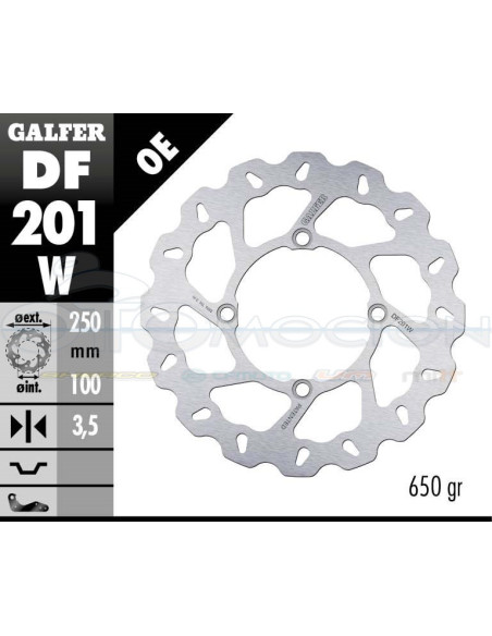 DISC WAVE FIXED 250X3,5MM KAWASAKI KLX 250 S (FRONT)