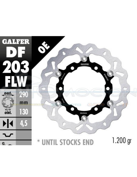 DISC WAVE FLOATING (C  STEEL) 290X4,5MM KAWASAKI NINJA 250 (FRONT)