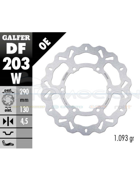 DISC WAVE FIXED 290X4,5MM KAWASAKI NINJA 250 (FRONT)