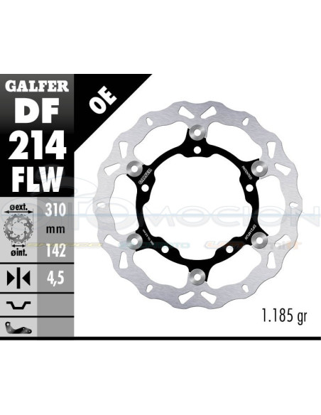 DISC WAVE FLOATING (C  STEEL) 310X,5MM KAWASAKI NINJA 400 2018- (FRONT)