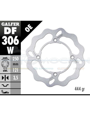 DISC WAVE FIXED 250X3,5MM SUZUKI DR 350 (FRONT)