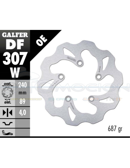 DISC WAVE FIXED 240X4MM SUZUKI GSX 750R (REAR)