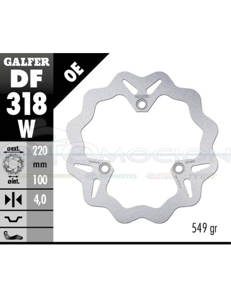 DISC WAVE FIXED 220X4MM SUZUKI UH 125-150