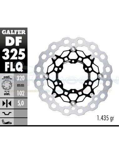 DISC CUBIQ FLOATING (C  STEEL) 320X5MM SUZUKI GSX R 1000 (FRONT)