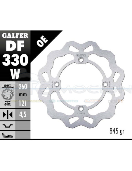 DISC WAVE FIXED 260X4,5MM SUZUKI AN BURGMAN 650