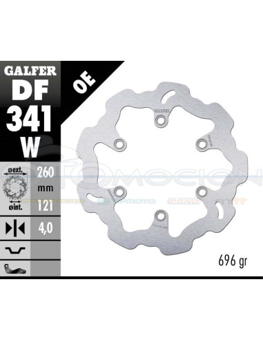 DISC WAVE FIXED 260X4MM SUZUKI AN 250 -400 BURGMAN (FRONT)