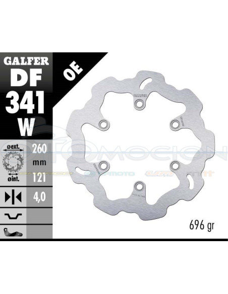 DISC WAVE FIXED 260X4MM SUZUKI AN 250 -400 BURGMAN (FRONT)