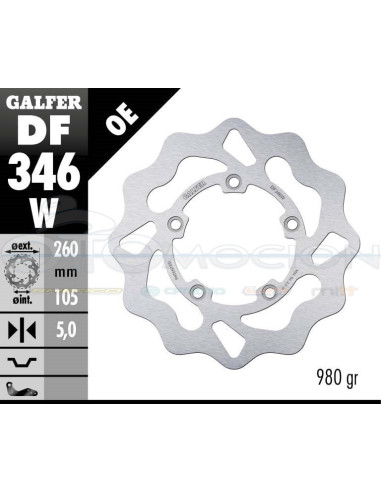 DISC WAVE FIXED 260X5MM SUZUKI GSX 1400 (01-03)