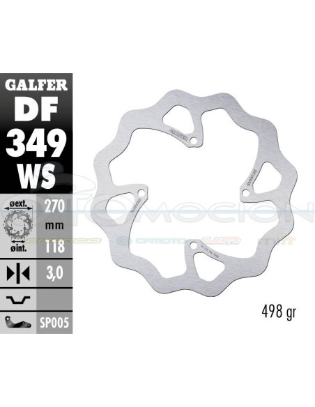 DISC WAVE FIXED OVERSIZE 270X3MM SUZUKI RM Z (FRONT)