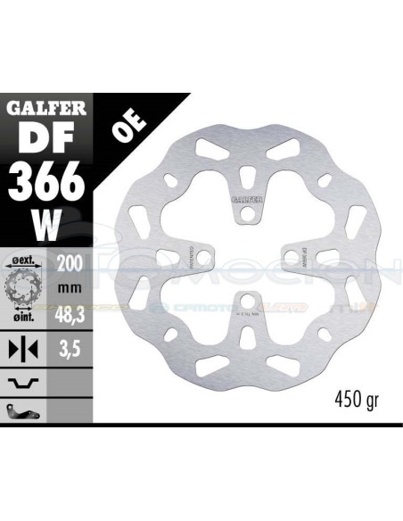 DISC WAVE FIXED 200X3,5MM KAWASAKI Z125 - Z125 PRO (FRONT)