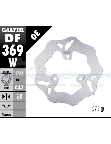 DISC WAVE FIXED 190X5MM YAMAHA MAJESTY