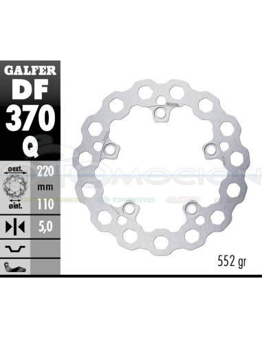 DISC CUBIQ FIXED 220X5MM SUZUKI KATANA 1000 (REAR)