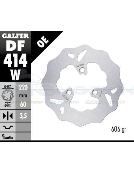 DISC WAVE FIXED 220X3,5MM KYMCO PEOPLE 50-150 '99-04 (FRONT)