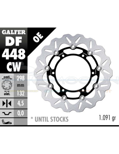 DISC WAVE FLOATING (C  ALUM ) 298X4,5MM YAMAHA XT 660 (FRONT)