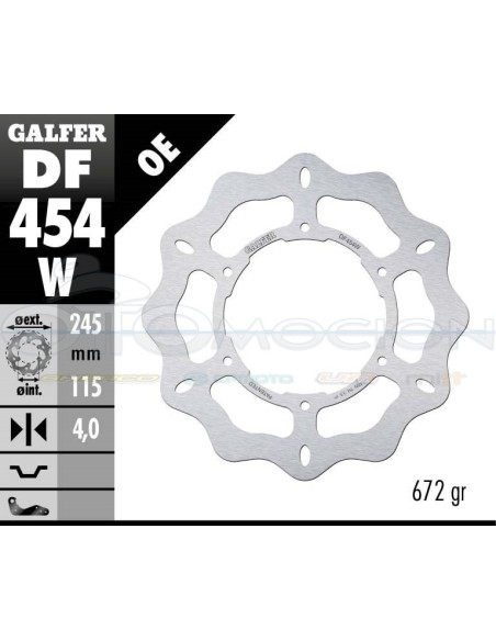 DISC WAVE FIXED 245X4MM YAMAHA SUPERTENERE 750 (FRONT)