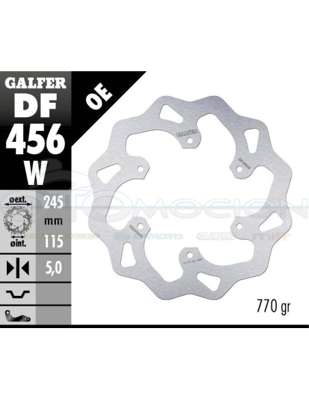 DISC WAVE FIXED 245X5MM YAMAHA SUPERTENERE 750 (REAR)