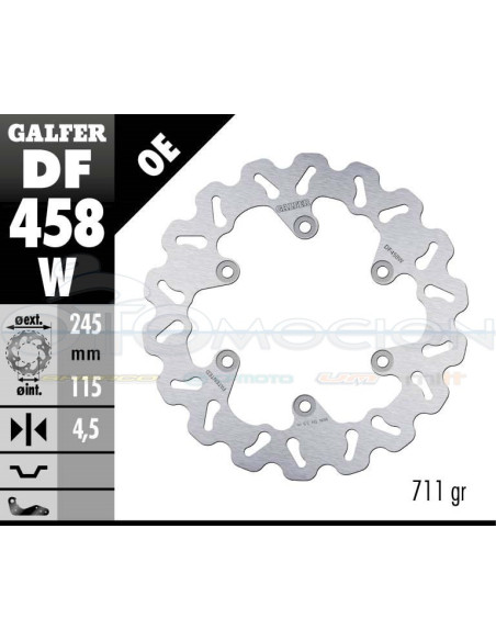 DISC WAVE FIXED 245X4MM YAMAHA MAJESTY 250 (96) (FRONT)