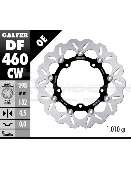 DISC WAVE FLOTATING (C  ALU ) 298X4,5MM YAMAHA YZF - R3 (FRONT)