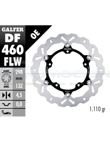 DISC WAVE FLOATING (C  STEEL) 298X4,5MM YAMAHA YZF - R3 (FRONT)