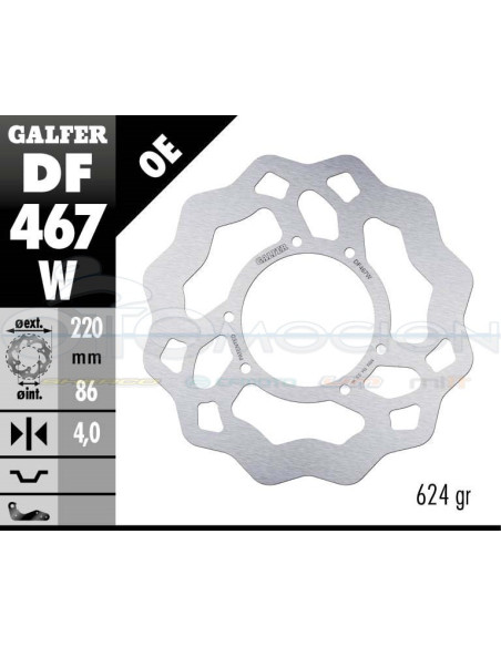 DISC WAVE FIXED 220X4MM YAMAHA XT 600 (REAR)