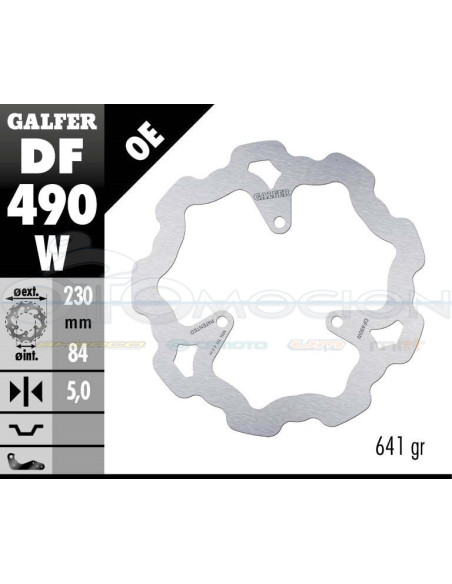 DISC WAVE FIXED 230X5MM YAMAHA MAJESTY 250 (REAR)