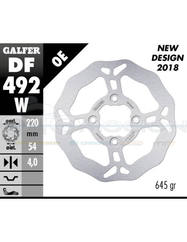 DISC WAVE FIXED 220X4MM YAMAHA MAJESTY 125