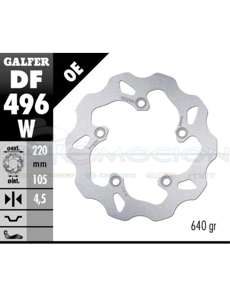 DISC WAVE FIXED 220X4,5MM YAMAHA R6