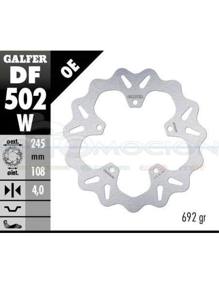 DISC WAVE FIXED 245X4MM YAMAHA MAJESTIC 125 (99)