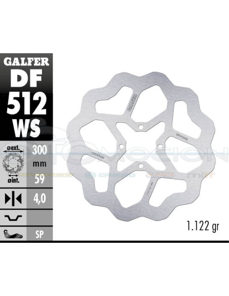 DISC WAVE FIXED OVERSIZE 300X4MM YAMAHA CRYPTON-X T 135 (FRONT)